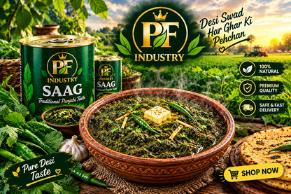PF-Industry Saag – Authentic Punjabi Saag | 800g Tin Pack